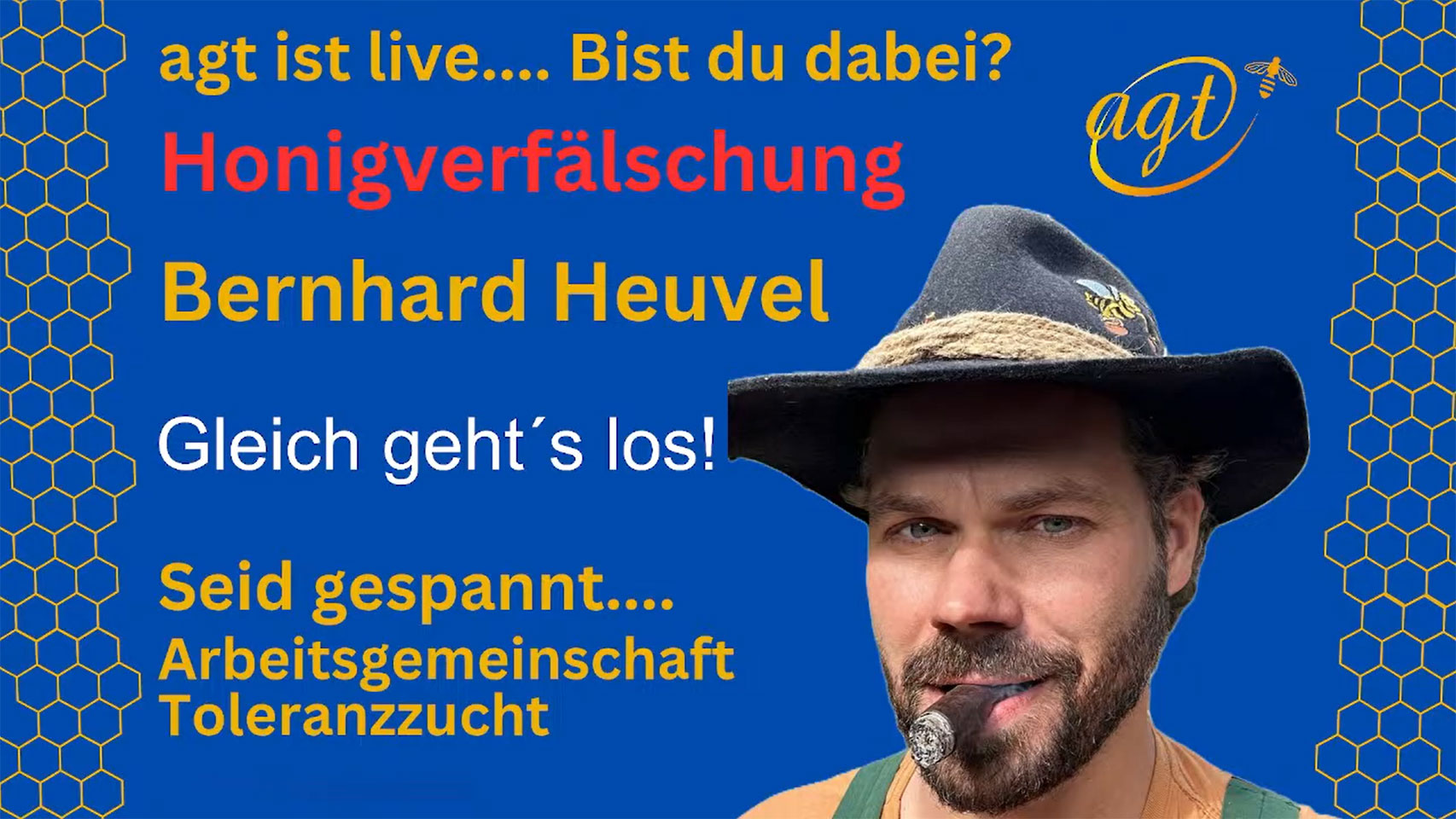 Bernhard Heuvel - Honigverfälschungen - agt - Varroaresistenz - Livestream
